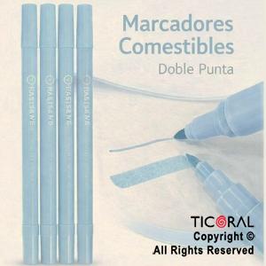 MARCADOR COMESTIBLE ACQUA PASTEL X 4